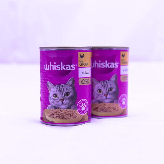 Whiskas Adult Wet Cat Food Chicken in Jelly Tin