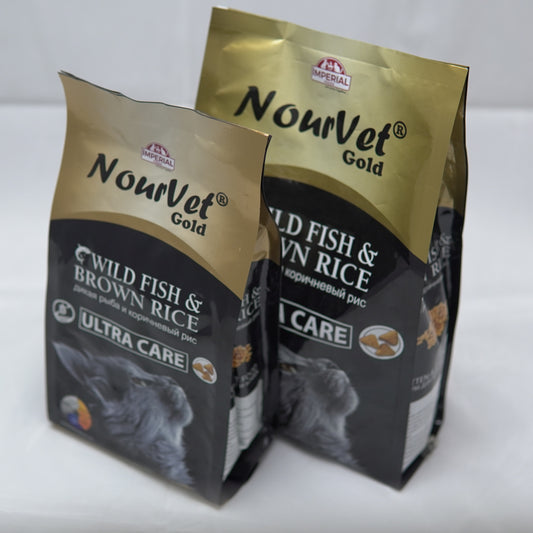 Nourvet Gold Cat Food with Wild Fish and Brown Rice