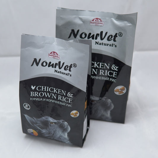 Nourvet Natural Cat Food with Chicken and Brown Rice